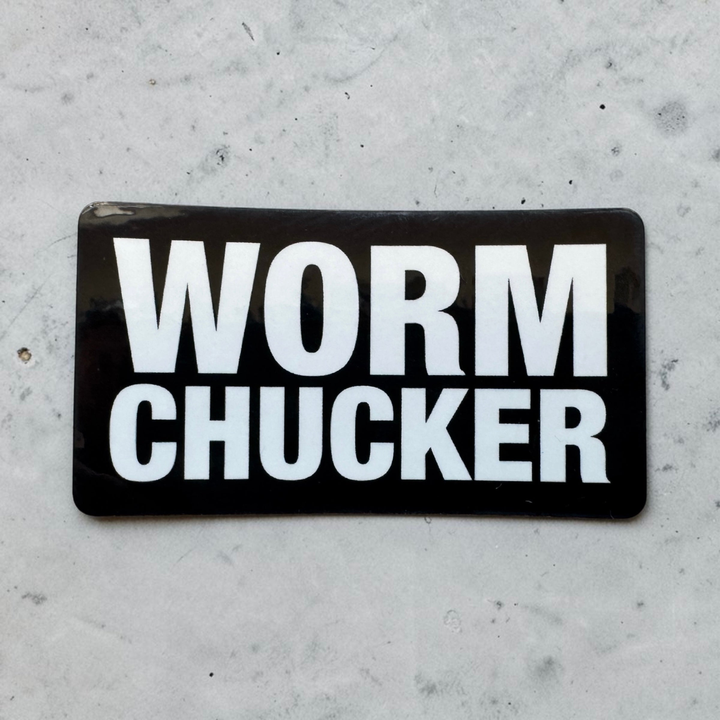 Worm Chucker Sticker